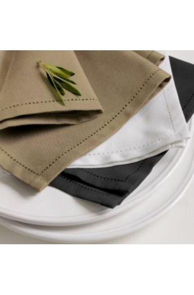RANS Elegant Hemstitch Placemats - Set of 6 - 33 cm x 48 cm