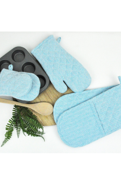 RANS Herringbone Oven Gloves – 100% Cotton- 2PC