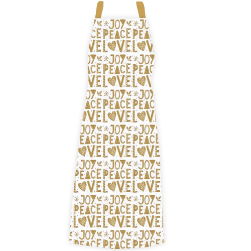 RANS CHRISTMAS LOVE PEACE JOY APRONS WITH POCKET - 70 cm x 90 cm