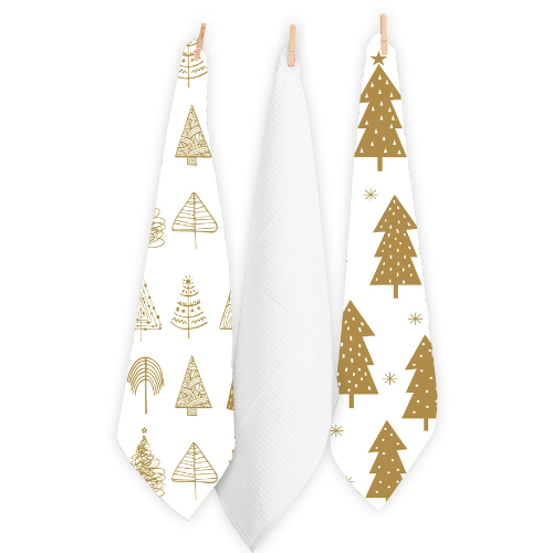 RANS Christmas Tree Tea Towels - 3 Piece Set